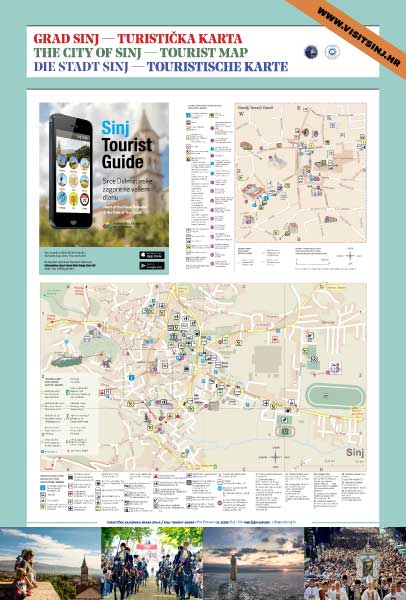 Mappa della città di Sinj